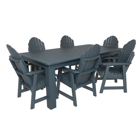 Highwood Usa Hamilton 7pc Rectangular Outdoor Patio Furniture Dining Set 84 x 42 AD-ST7HM1CO5AA-NBE